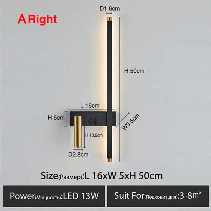 Настенные светильники Nordic Modern Led Lights For Room Home Decoration Интерьерная ночник для гостиной Диван Фон настенные бра Лампы