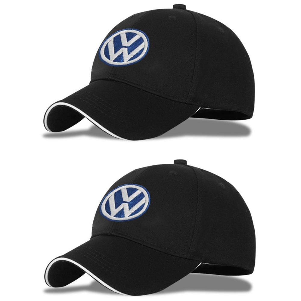 VW 1/2Pcs Outdoor Sports Visor Caps Embroidery Baseball Cap For Volkswagen GTI Golf Polo 6 7 Passat VW CC Tiguan T-ROC Jetta Taigo