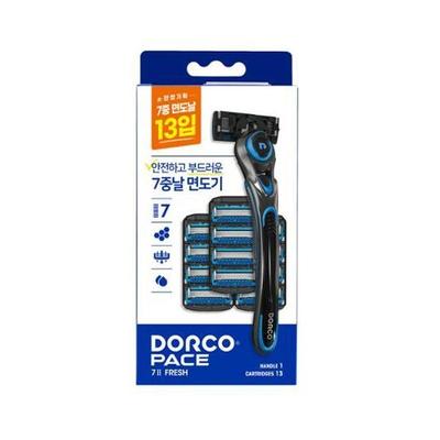 Бритва Dorco PACE7II FRESH + лезвие бритвы 13 упаковок