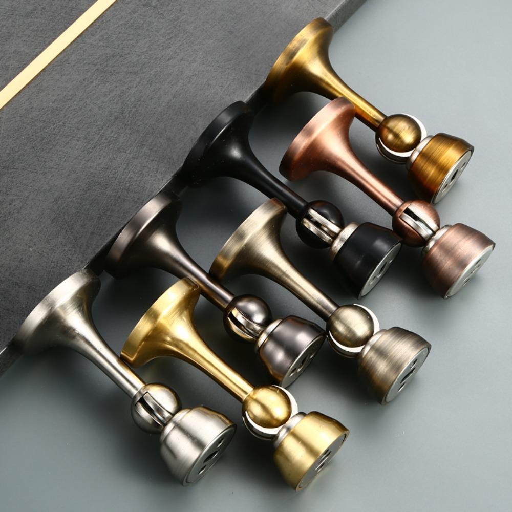 Fixed Magnetic Door Stopper Easy Installation Door Stop Bumper Practical Door Suction Wall