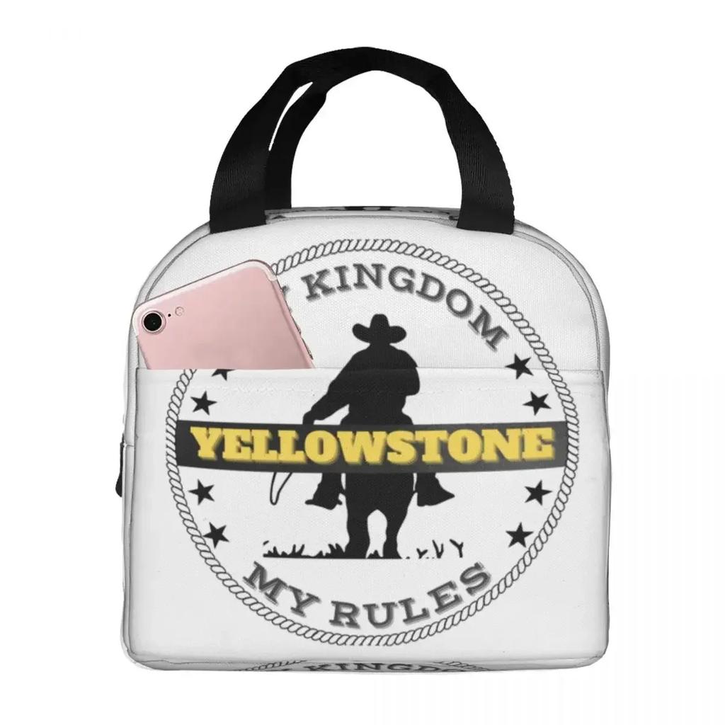 Yellowstone Dutton Ranch Insulated Lunch Bag for Women Children Portable Food Boxes Thermal Lunch Box Tote