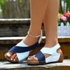 Женские римские сандалии Matsuda Summer с толстой подошвой и юбкой Casual Open Toe Universal Beach Cool