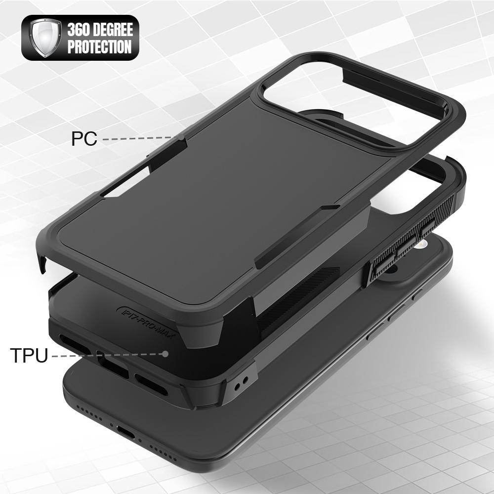 Новый TPU/PC чехол для iPhone 17 Air iPhone17 16 Plus Pro Max 16e Противоударный чехол для телефона Броня Двухслойная защита Funda Capa