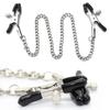 Metal Nipple Clamps with Chain Clips Flirting Teasing Sex Flirt Bondage Slave Bdsm Nipples Stimulation Fetish for Men Women Gay