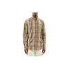 Polo SS24 клетчатая однобортная повседневная рубашка с длинным рукавом мужские рубашки коричневые 710922261-002