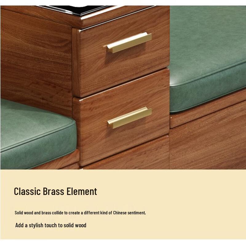Miling Walnut Wood Sofa