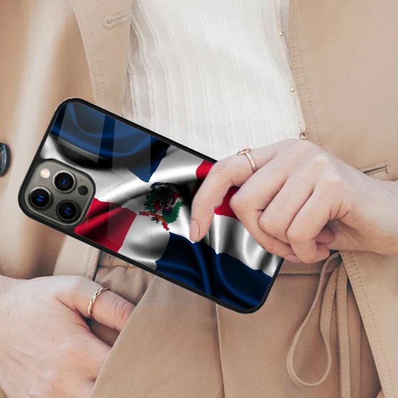 Герб Флаг Доминиканской Республики Магнитный Чехол для Телефона ДЛЯ APPLE iPhone 17 Air 16 14 13 12 Pro Max 15 Plus MagSafe Чехол