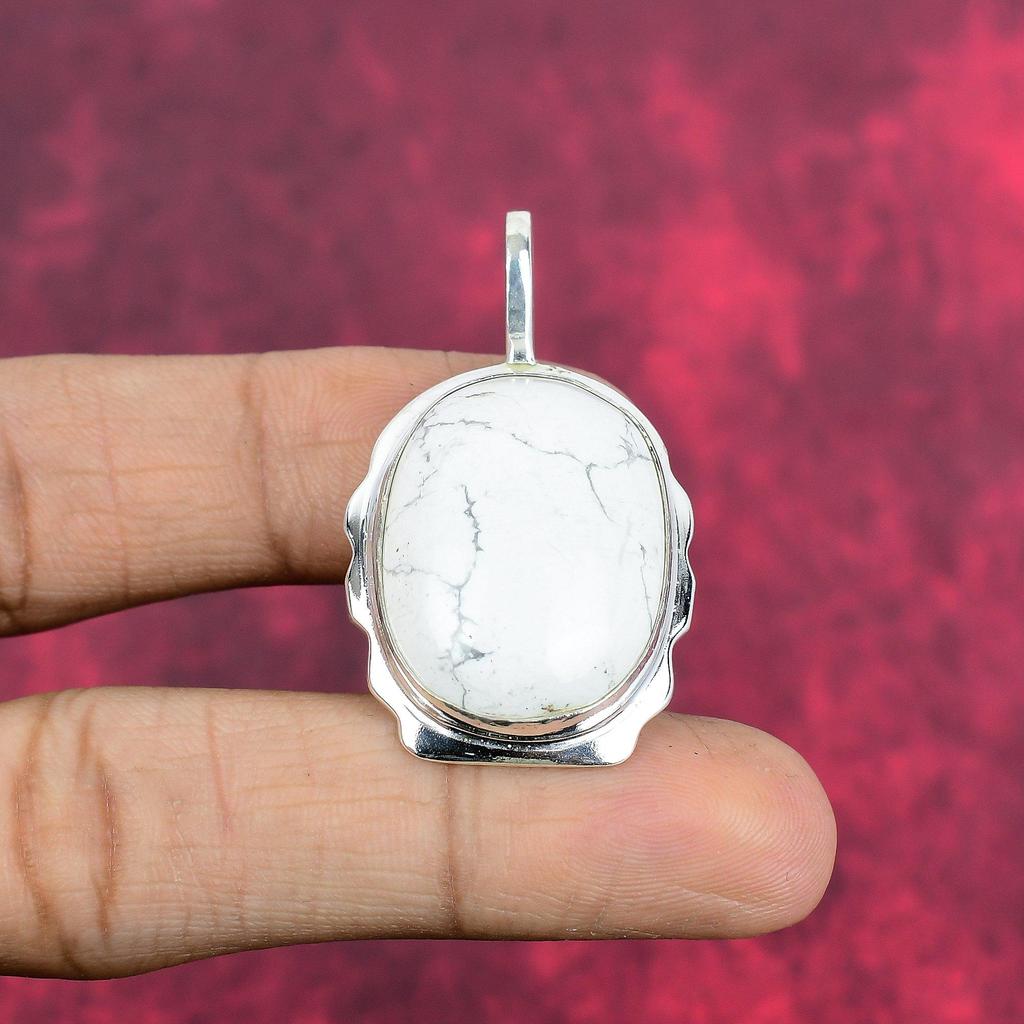 Подвеска из хаулита, ювелирные изделия из цельного серебра 925 пробы с драгоценными камнями, подвеска ручной работы, на День благодарения