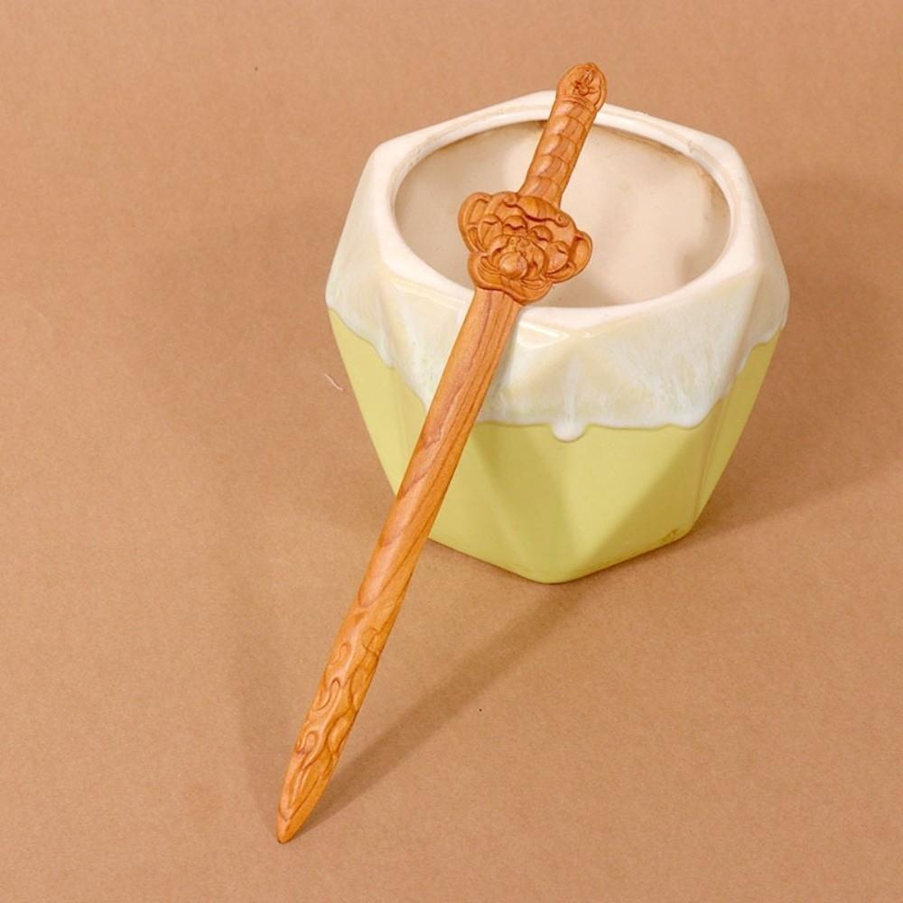 Updo Accessory Hanfu Hairpin Double-sided Carvings Ancient Style Hair Chopstick Women