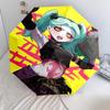 1 PC Automatic Folding Umbrella - Cyberpunk Edgerunner Pattern Portable Foldable Design With 8 Ribs Christmas Birthday Gifts