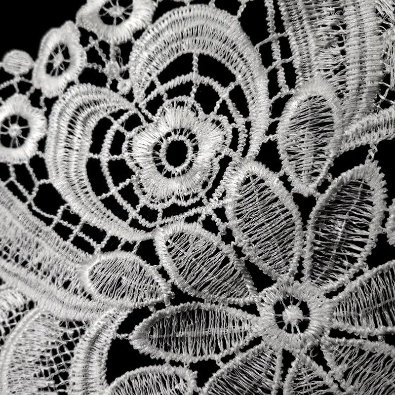 Женская одежда DIY швейные принадлежности красивый белый кружевной воротник сетчатая ткань цветочная вышивка воротник