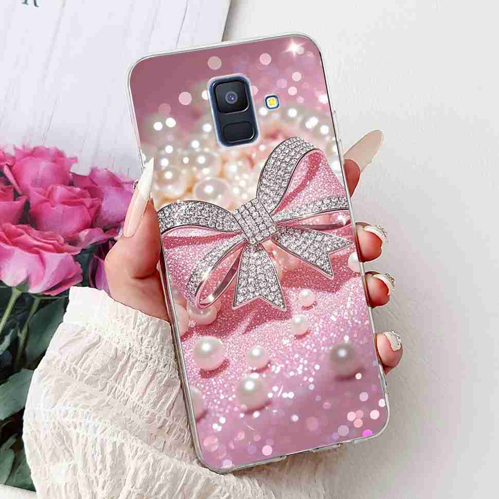 For Samsung Galaxy A6 2018 5.6" Case SM-A600F Soft Silicone TPU Cover For Samsung a6 A6 2018 SM-A600FN New Butterfly Phone Cases