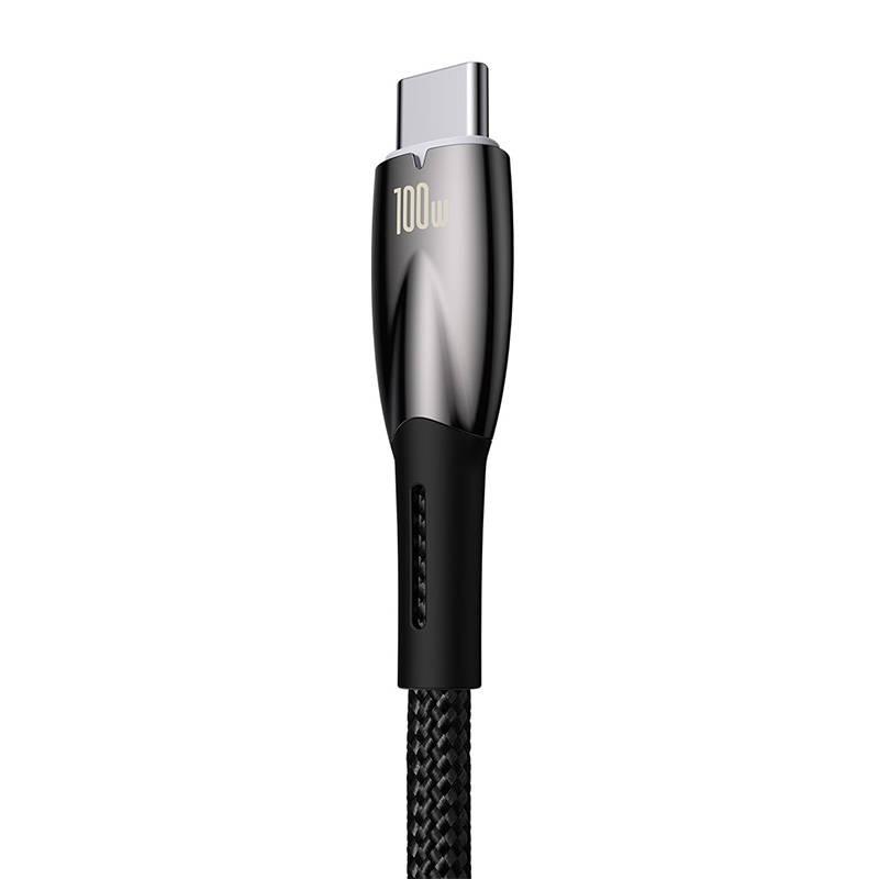 Kabel Usb Do Usb-C Baseus Glimmer, 100W, 2M (Czarny)