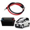 Шт. 5AWG красный + черный чистый медный инверторный кабель для аккумулятора, инверторные кабели для аккумулятора с наконечниками на обоих концах для автомобильных лодок