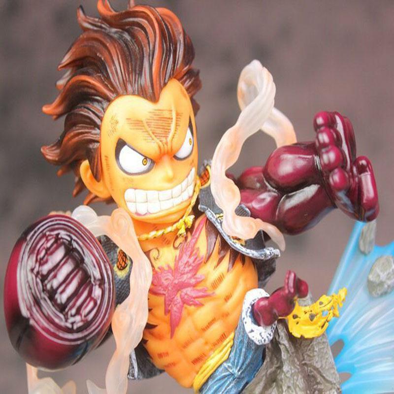 Аниме Фигурки One Piece Четвертая Передача Король Обезьян Луффи Фигурка Модель Сцена ПВХ Настольная Игрушка Модель Украшения Подарок
