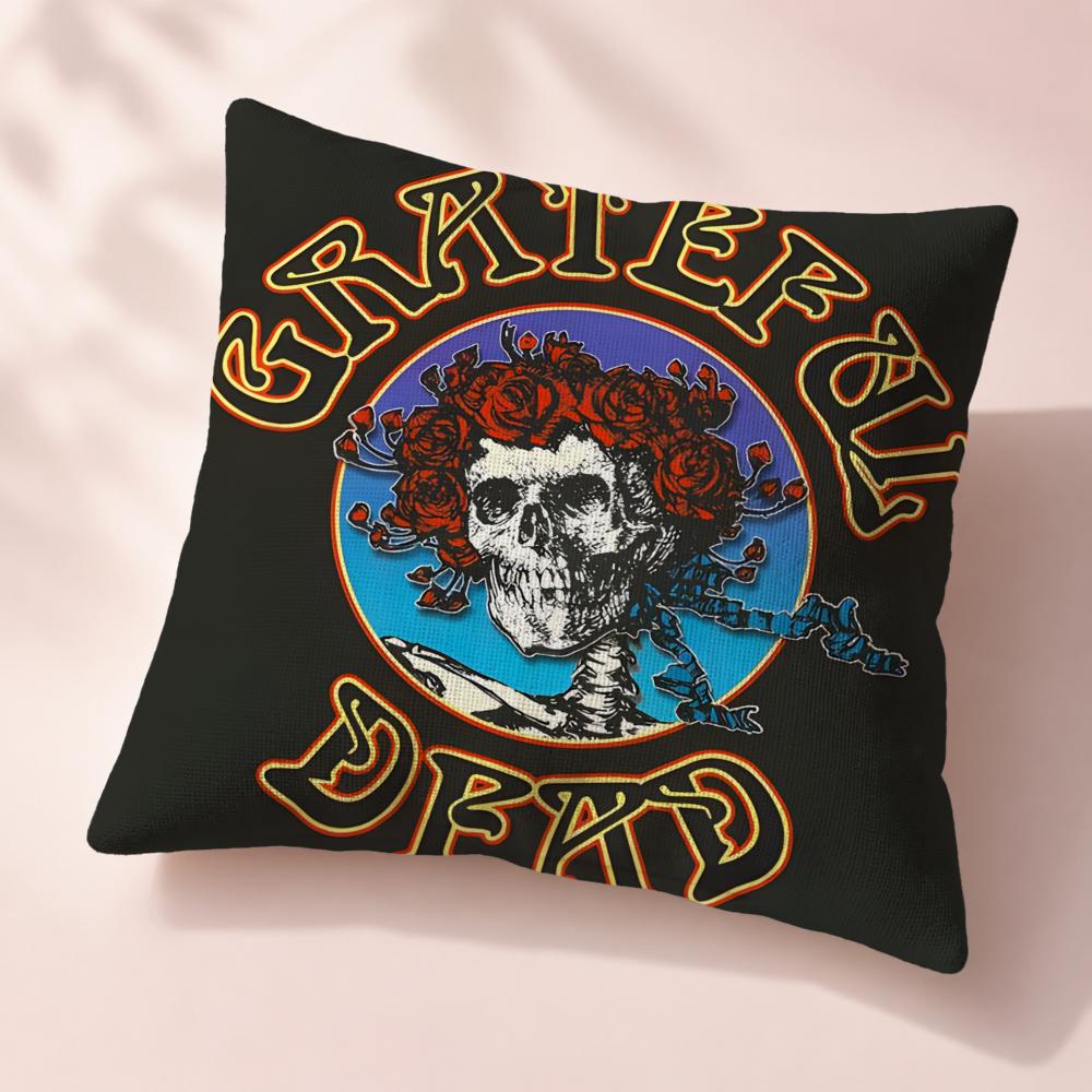 Street ggGrateful DeaD Cushion Cover Premium Reversible Pillow Cover in Dual Comfort Decor for Home  Car
