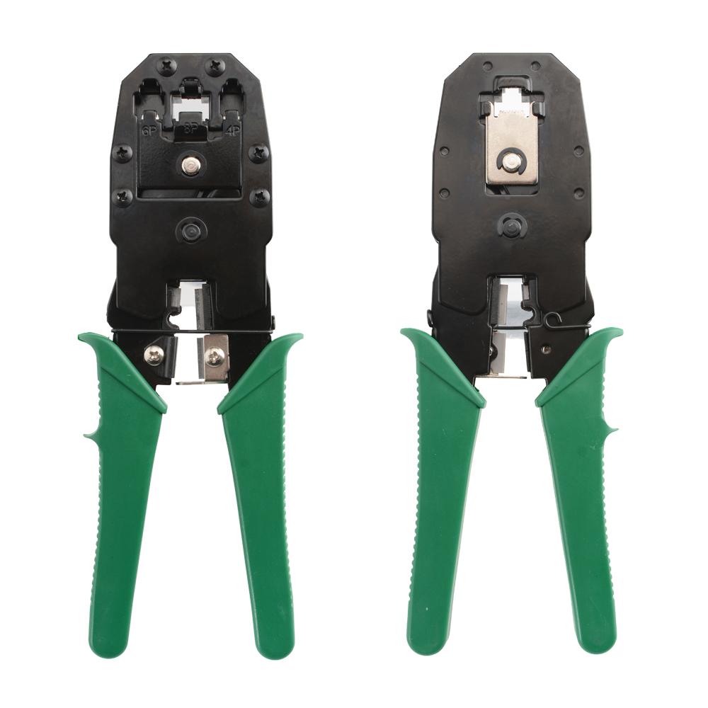 RJ45 RJ11 Crimping Tool 3-in-1 Network Crimper Cutter Stripper Plier for 6P 8P RJ12 Ethernet LAN Cable