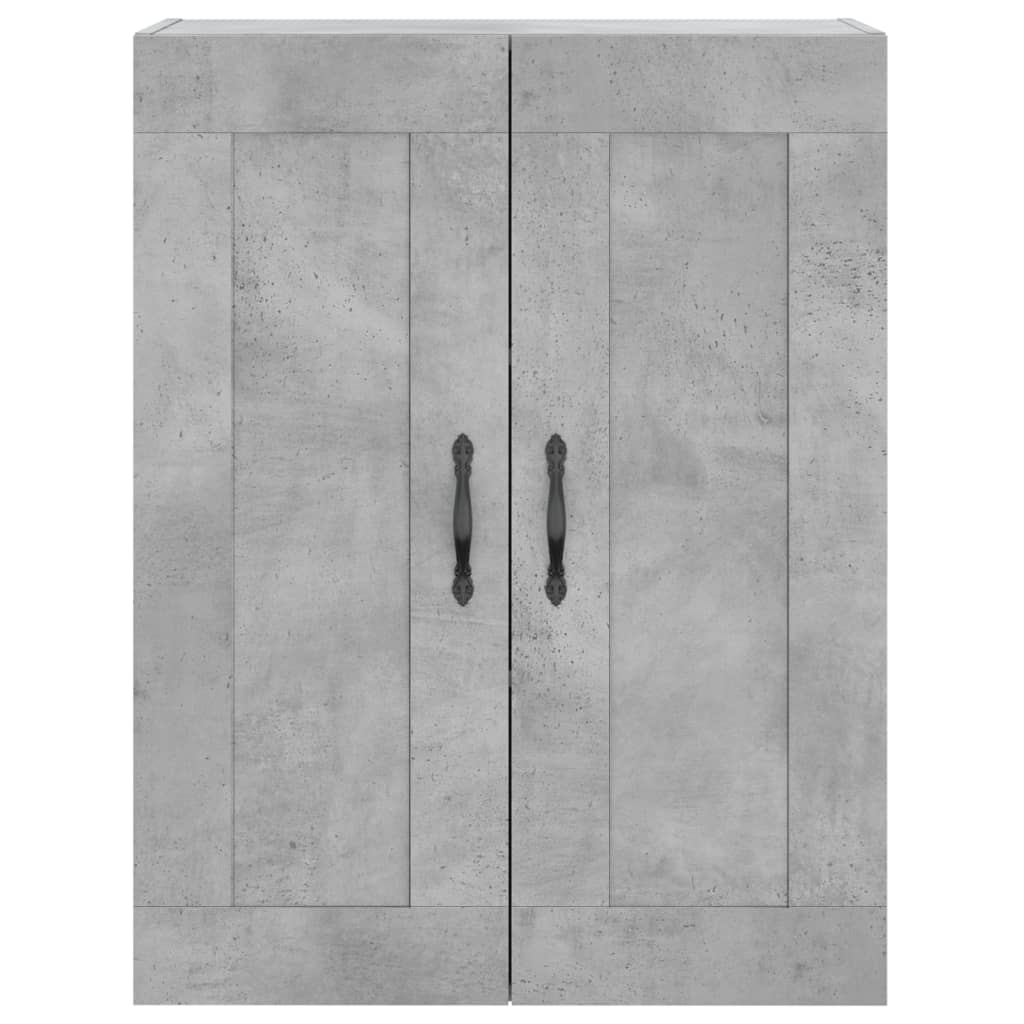 Highboard Concrete Grey 69.5 x 34 x 180 cm Engineered Wood