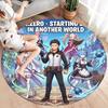 Re Zero Круглый ковер Ковер для гостиной спальни дивана игровой комнаты Декор Нескользящий коврик для пола