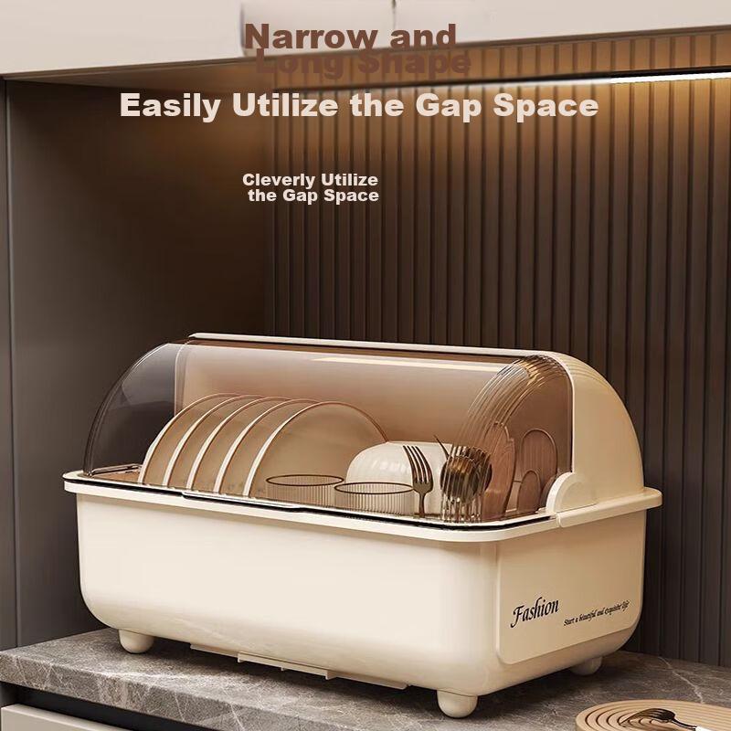 Jingmao Bowl And Chopstick Storage Box with Lid, Kitchen Utensil Organizer Rack, Dish Holder Shelf
