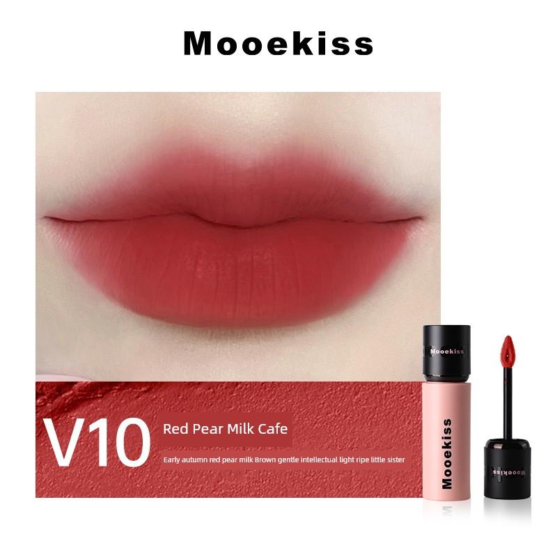 Mukeshi Lip Mud Nude Color Lipstick Lip Glaze V12 Matte Mukeshi Natural Makeup 2026 New Model V06 Lip Gloss