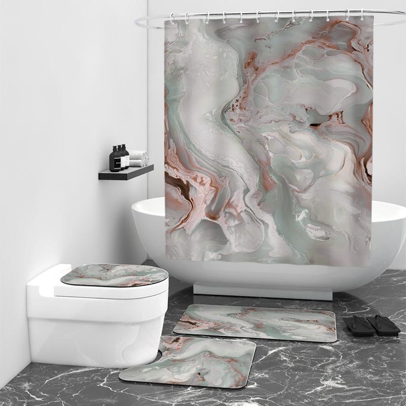 Фэнтези мрамор цифровая печать занавеска для душа ванная комната водонепроницаемый декор для ванной