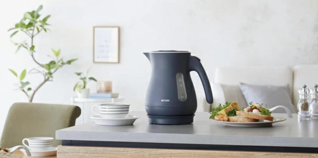 Tiger PCL-A101 Electric Kettle, 5SAFE+, 1.0L, Slate Blue