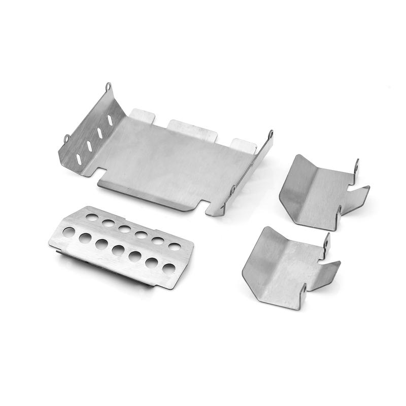 FMS FCX10 Metal Stainless Steel Chassis Armor Guard Protection Protector Skid Plate 1/10 RC Car Upgrade Parts