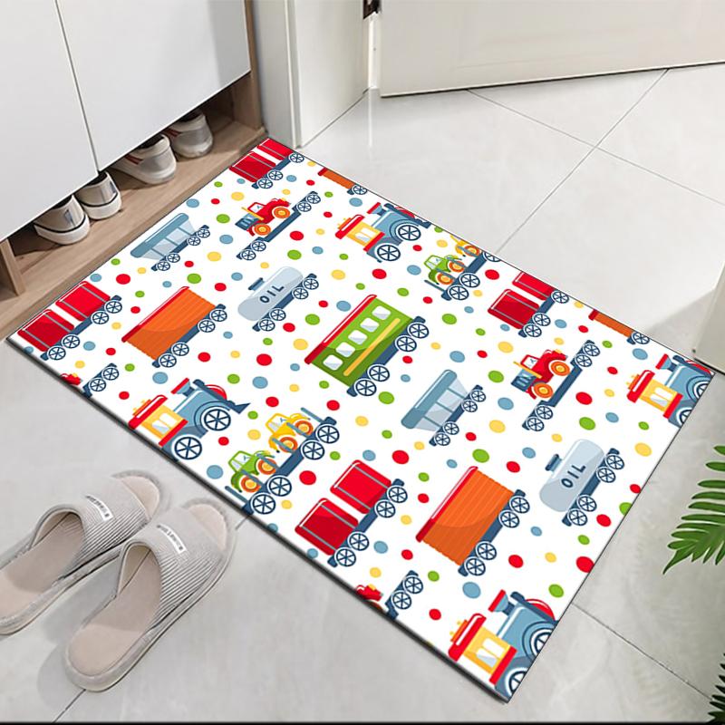 Cute cars Printed Carpet, for Office Chair Living Room Bedroom Kitchen Room Decor Gifts.