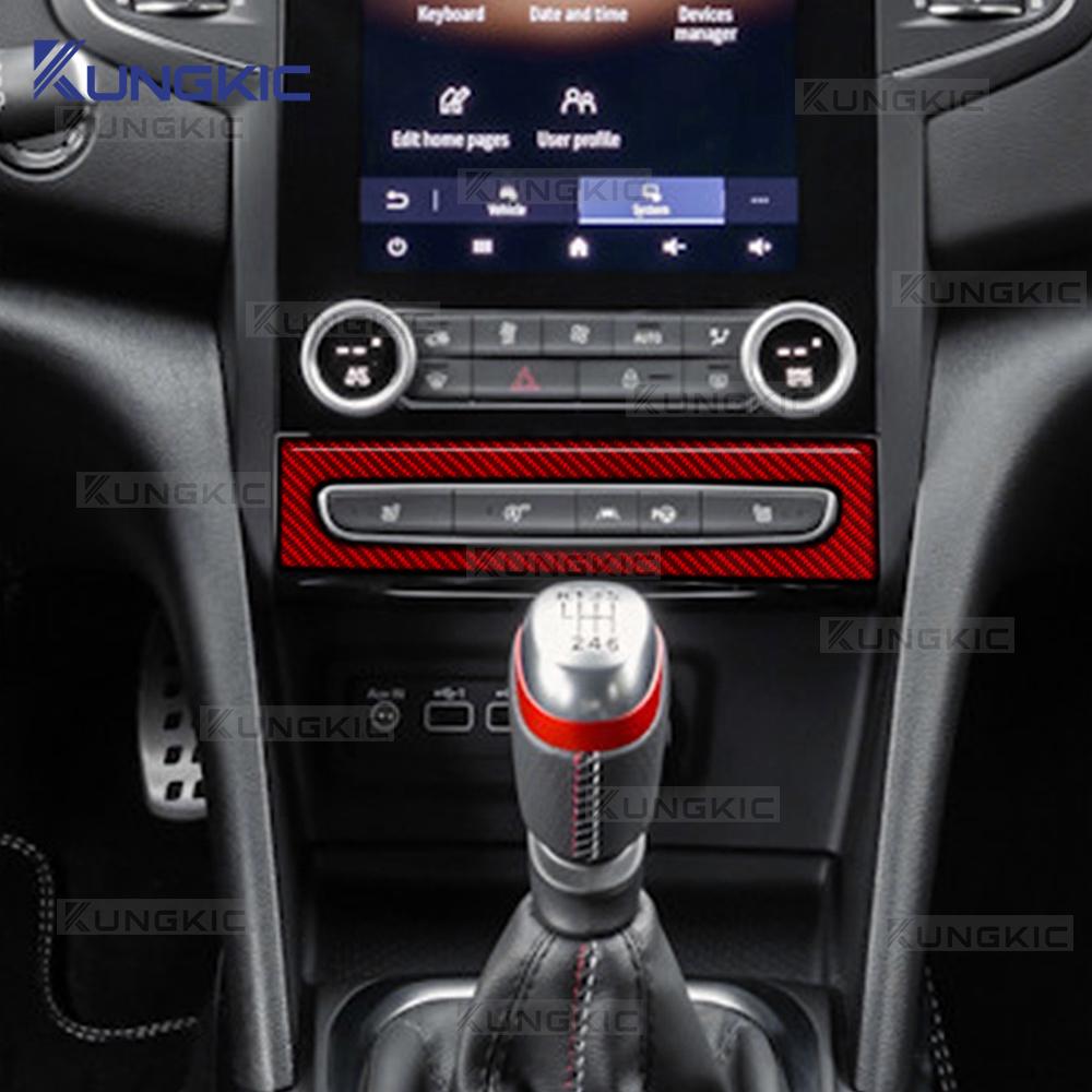 Carbon Fiber Style Interior Sticker for Renault Megane 4 2016 2017 2018 2019 2020 2021 2022-2025 Interior Panel