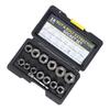 14PCS Bolt Nuts Extractor Socket Set Chrome Molybdenum Steel Stripped Lug Nut Remover for Removing