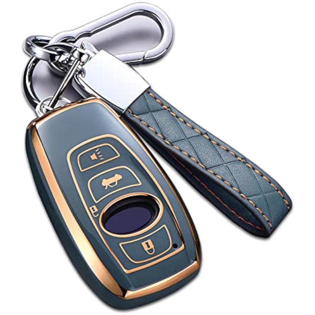 Чехол для брелока Subaru, мягкий высококачественный чехол из ТПУ с полным покрытием для защиты брелока Subaru Smart Key,