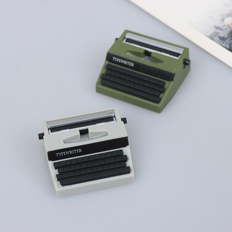 1: 12 кукольных домиков, мини-украшения, имитация пишущей машинки, кукла, игрушечный реквизит, реквизит