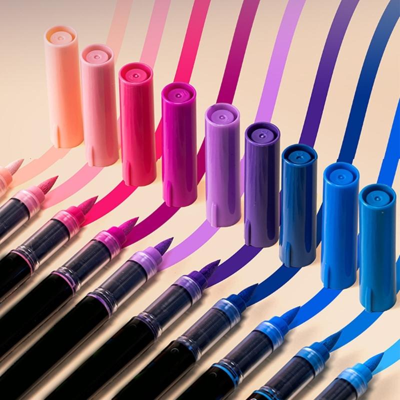 Жидкий акриловый маркер 12/24/36/48 цветов акриловая краска ручка с кистью для рисования на бумаге, дереве, стекле, ткани, металле, камне