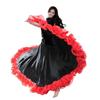 Полиэстеровые костюмы для танца живота Большая юбка с большим взмахом Модное танцевальное платье для танца пасодобль Танец