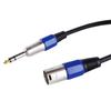 1/4" 6.35mm XLR 3Pin Male Cord 30cm XLR Balance Wire Portable XLR Cable  Microphone Adapter