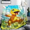 Digimon Agumon Theme Blanket, Digimon Fan Soft Throw, Ideal Gift