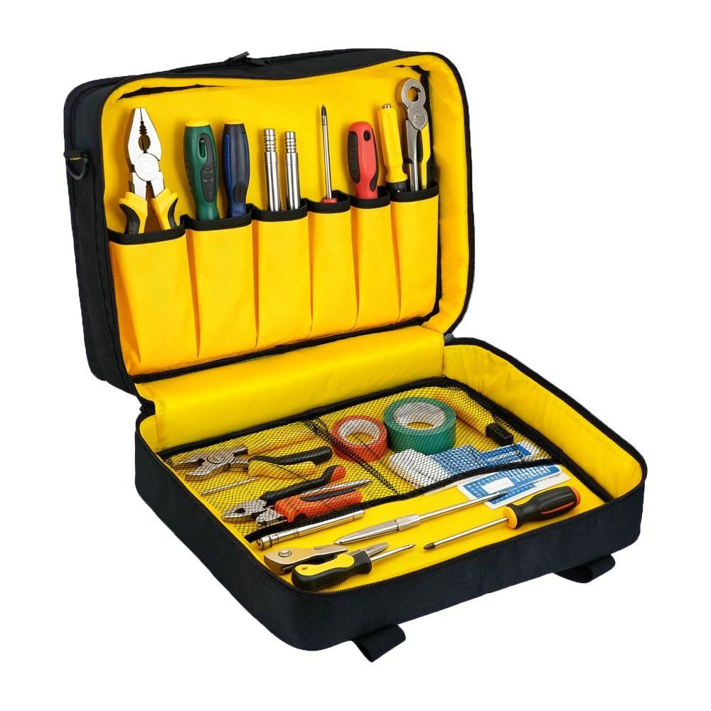 Wear-resistant Tool Organizer Large Capacity Tool Tote Bag Shoulder Strap Tool Bag Workshop