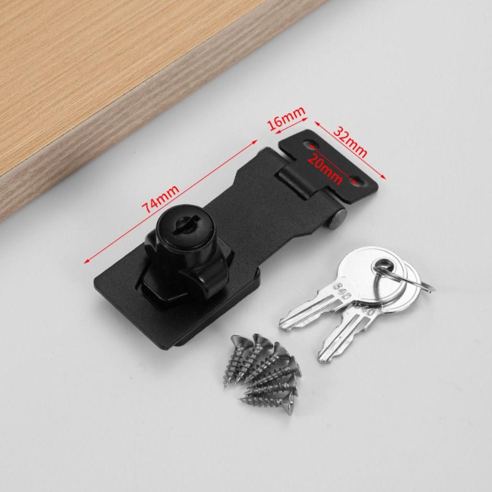 No-punch Cam Cylinder Locks Door Portable Lock Plate Lock Buckle  Drawer