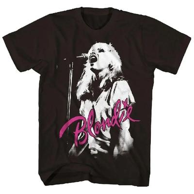 2024 Новинка в Blondie Punk Rock Band 1960s Girl Band Винтажная Свободная Футболка Женская Футболка Черные Футболки Оверсайз 100% Хлопок