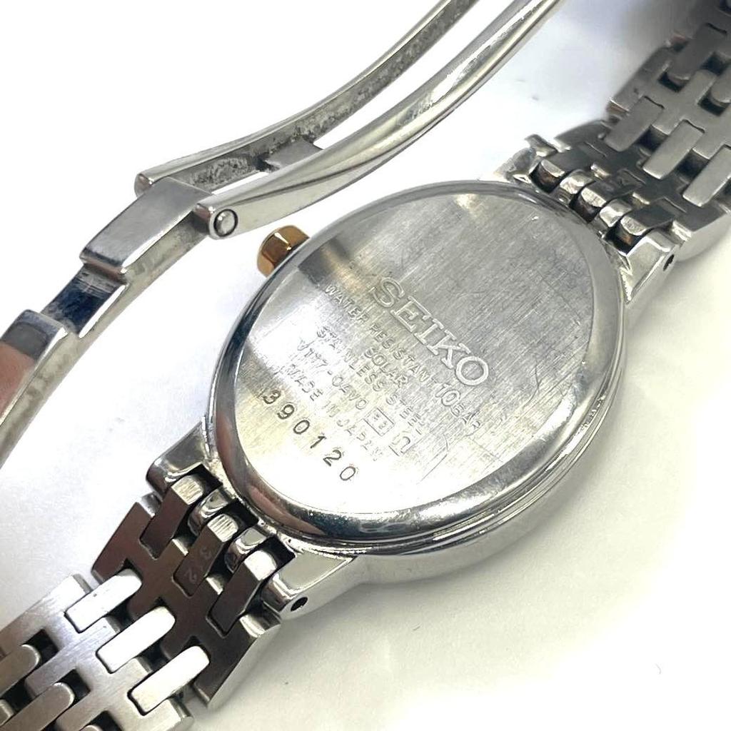 [USED] Seiko Exceline Watch V117-0AV0 with 10 Diamonds