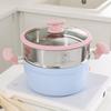 WORLD KITCHEN Aluminum Ceramic Non-stick Soup Pot with Steamer