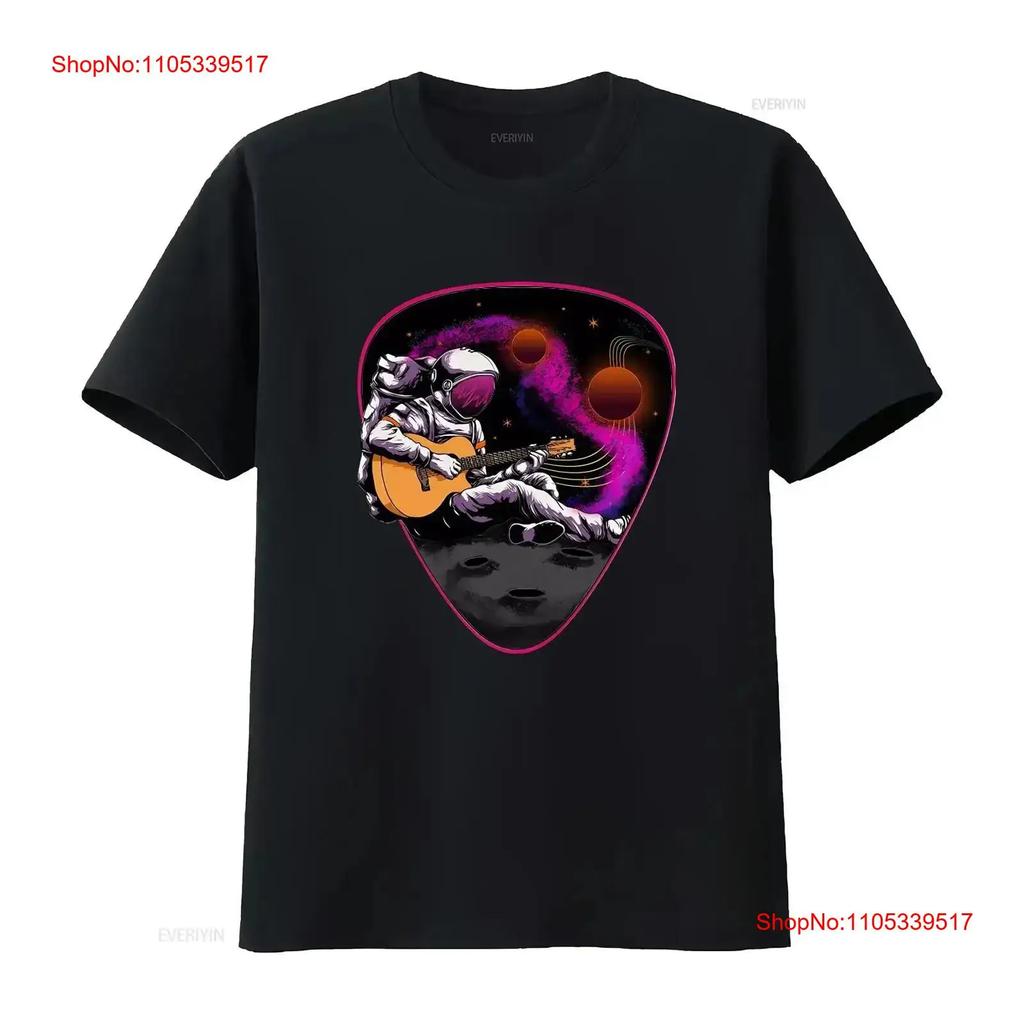 An Astronaut Playing Guitar Space Rock Mens Cotton T Shirt vintage Washed Comfortable homme Sof
