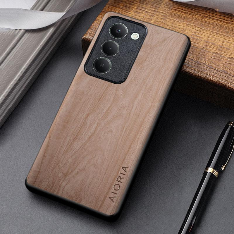 Чехол для Xiaomi Redmi 15 15C 14C 13C 13 12C 12 10C 10A 10 4G 5G Funda Уникальный легкий чехол из ПУ кожи с текстурой под дерево