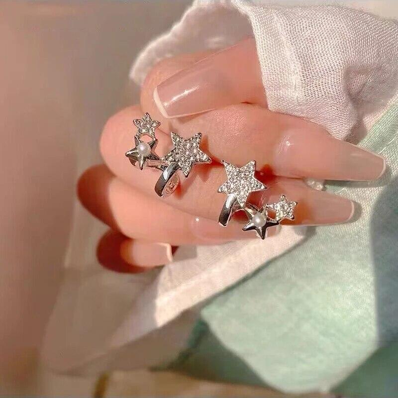 Новые роскошные серьги-гвоздики с жемчугом и кристаллами неправильной формы, изысканные серьги-гвоздики с цирконием для женщин, модные украшения, аксессуары для вечеринок