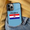 Мягкий чехол для телефона с флагом Франции для iPhone 17 Air 16e Pro max 15 Pro 13 14 Plus 11 12 MagSafe Магнитный Coque