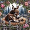 Full Drill Diamond Painting Animal Horse Lake Diamond Embroidery Cartoon Flower Rhinestone Pictures Home Decor Gift