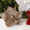 DIY Christmas Flower Pendants Cloth Xmas Tree Oranments Fashion Simulated Xmas Flower  Happy Party