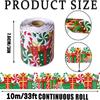 Self Adhesive Christmas Tree Stickers 10m Decorative Border Stickers  Classroom Wall Decor