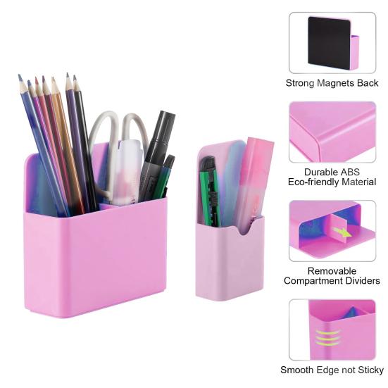 2 шт. магнитный ящик для хранения прочный легкий органайзер для карандашей универсальный магнитный ящик для мелочей для доски на холодильник